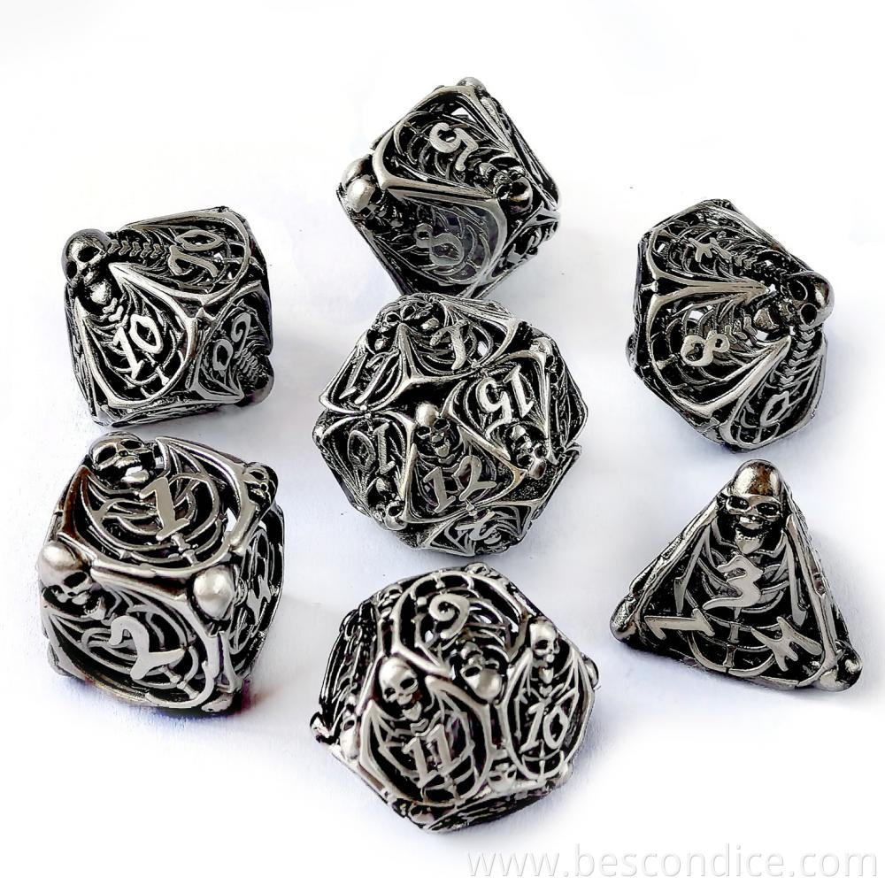 Hollowed Metal Rpg Pathfinder Dnd Dice Set Hollowed Metal Rpg Pathfinder Dnd Dice Set